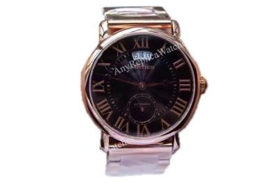 Copy Cartier Louis Rose Gold Roman Numeral Watch